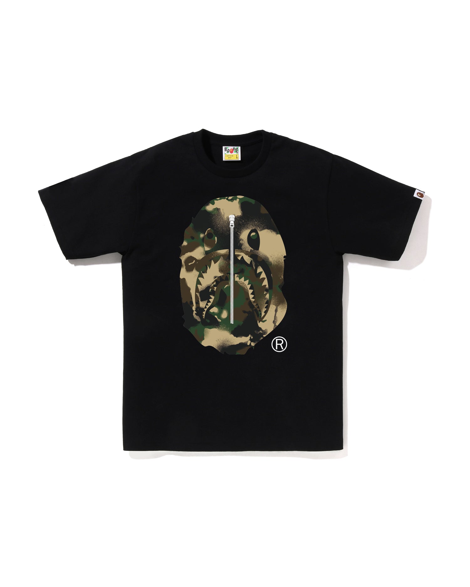 Map Camo Ape Head Shark Tee