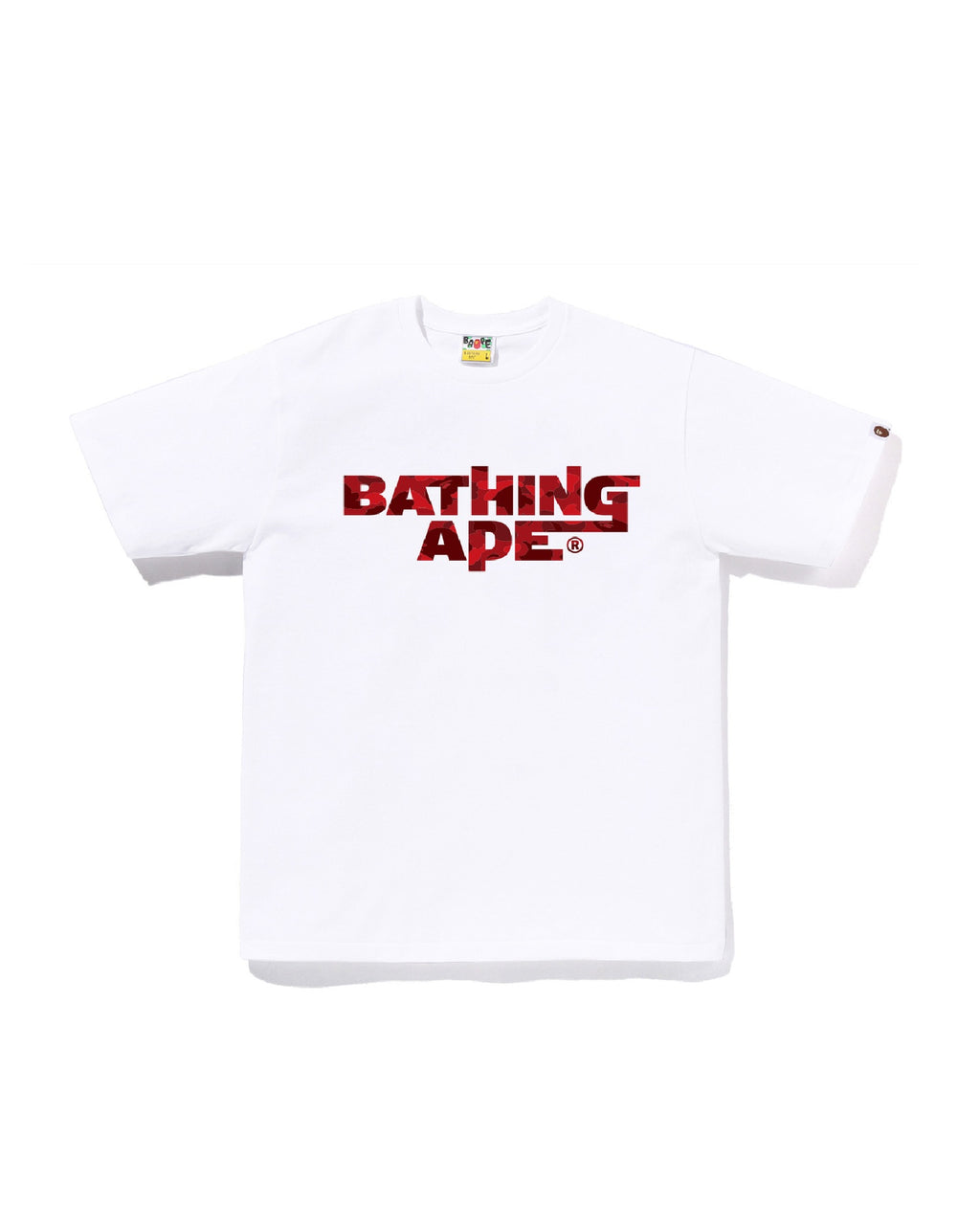 Color Camo Bathing Ape Logo Tee