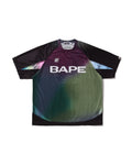 Tie Dye STA Stripe Pattern Relaxed Fit Football Jersey Tee