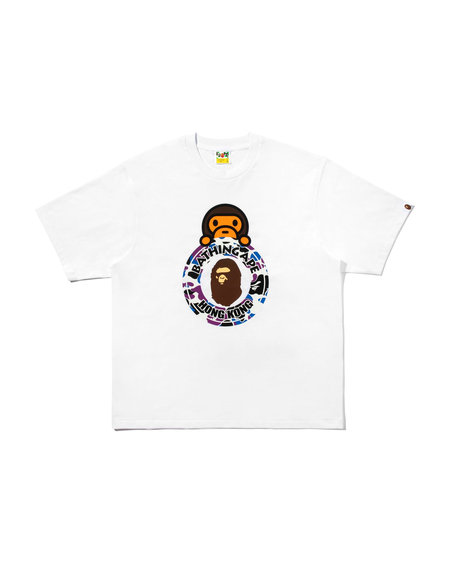 BAPE HK 20th Anniv Baby Milo Camo Busy Works Relaxed Fit Tee