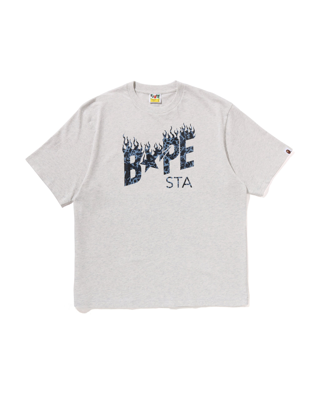 Wild Leopard Pattern BAPE STA Logo Relaxed Fit Tee