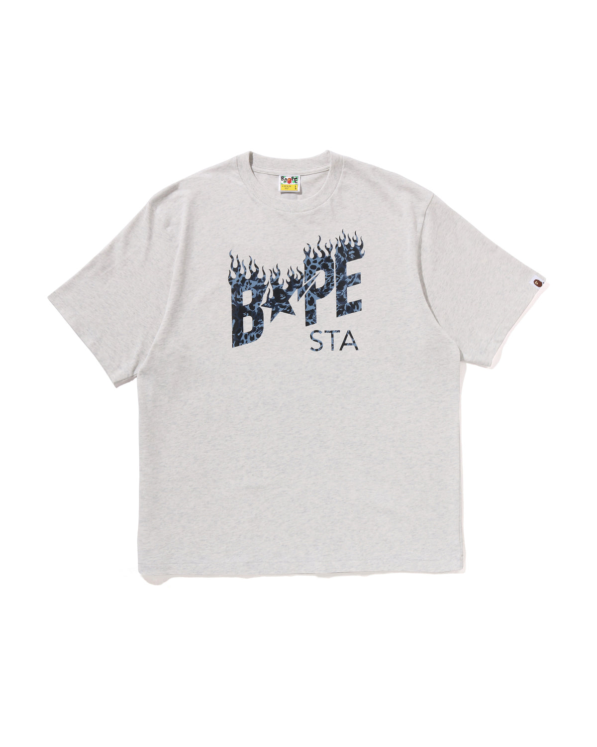 Wild Leopard Pattern BAPE STA Logo Relaxed Fit Tee