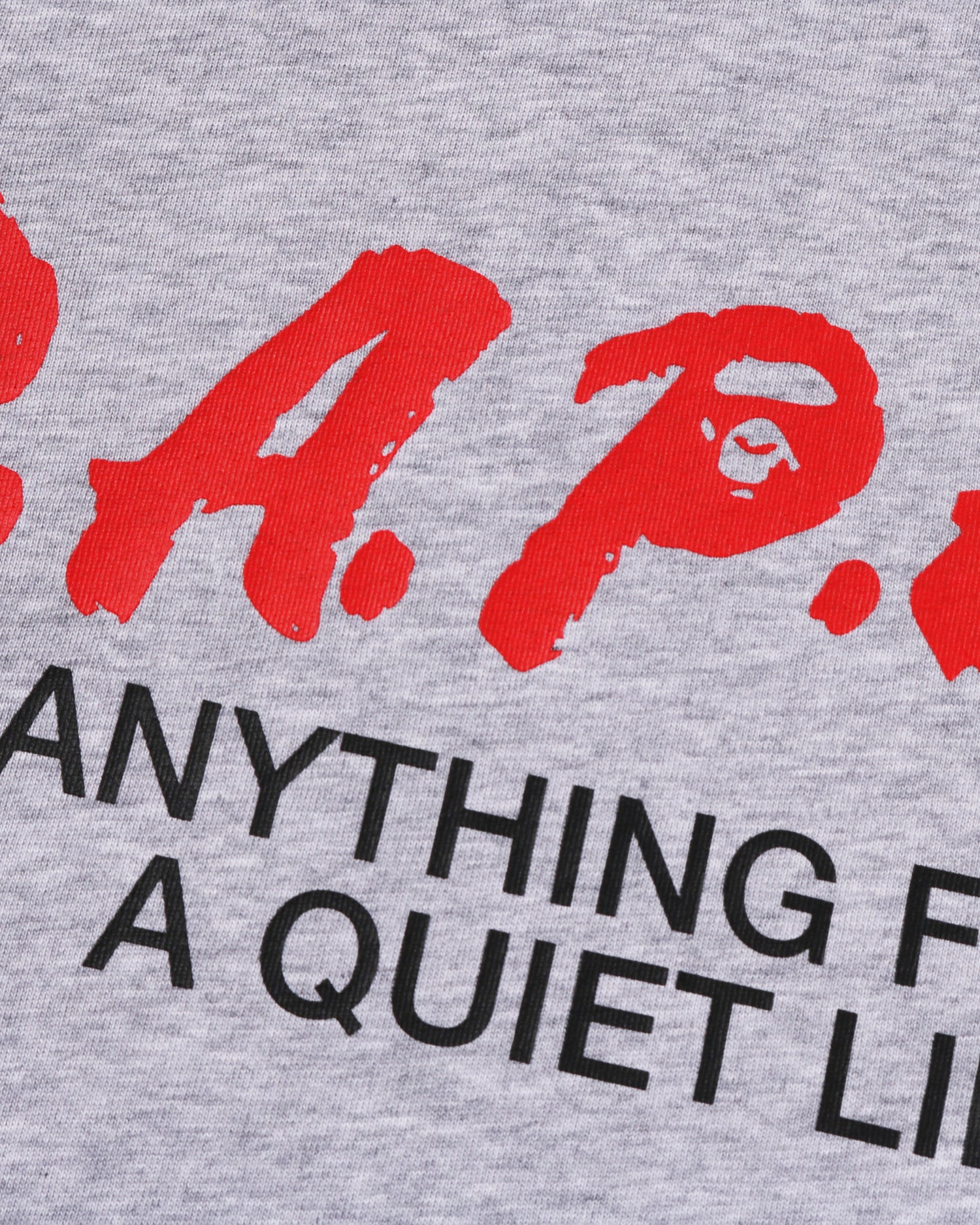 BAPE Motto Logo Relaxed Fit Tee