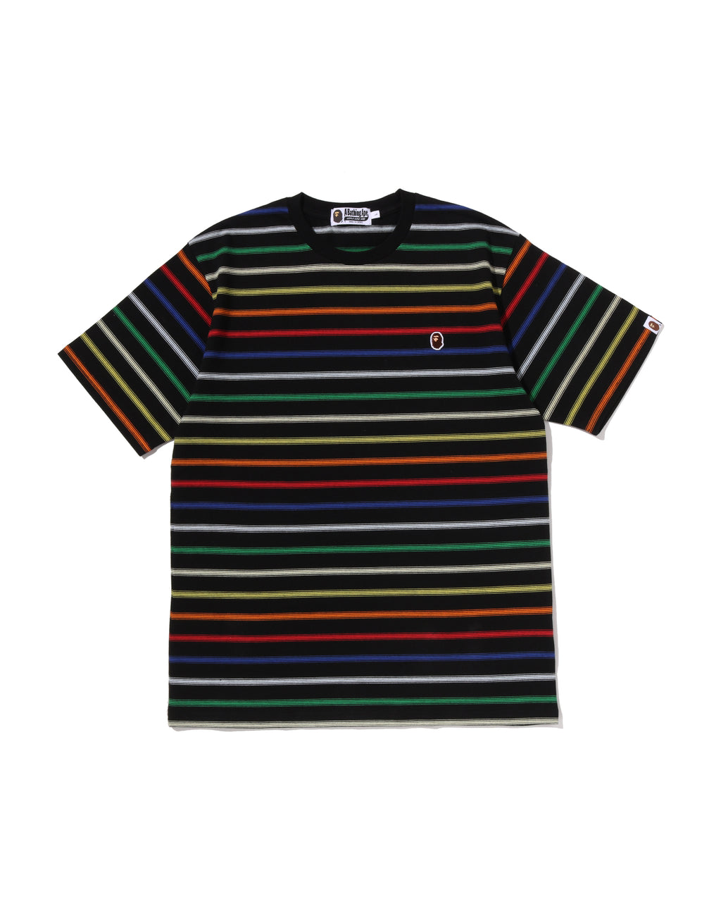 Gradient Rainbow Stripe One Point Tee