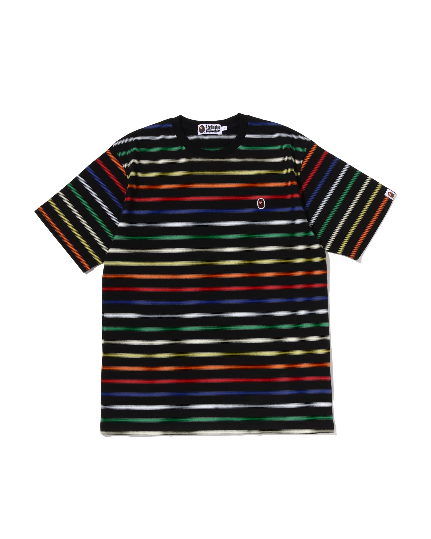 Gradient Rainbow Stripe One Point Tee