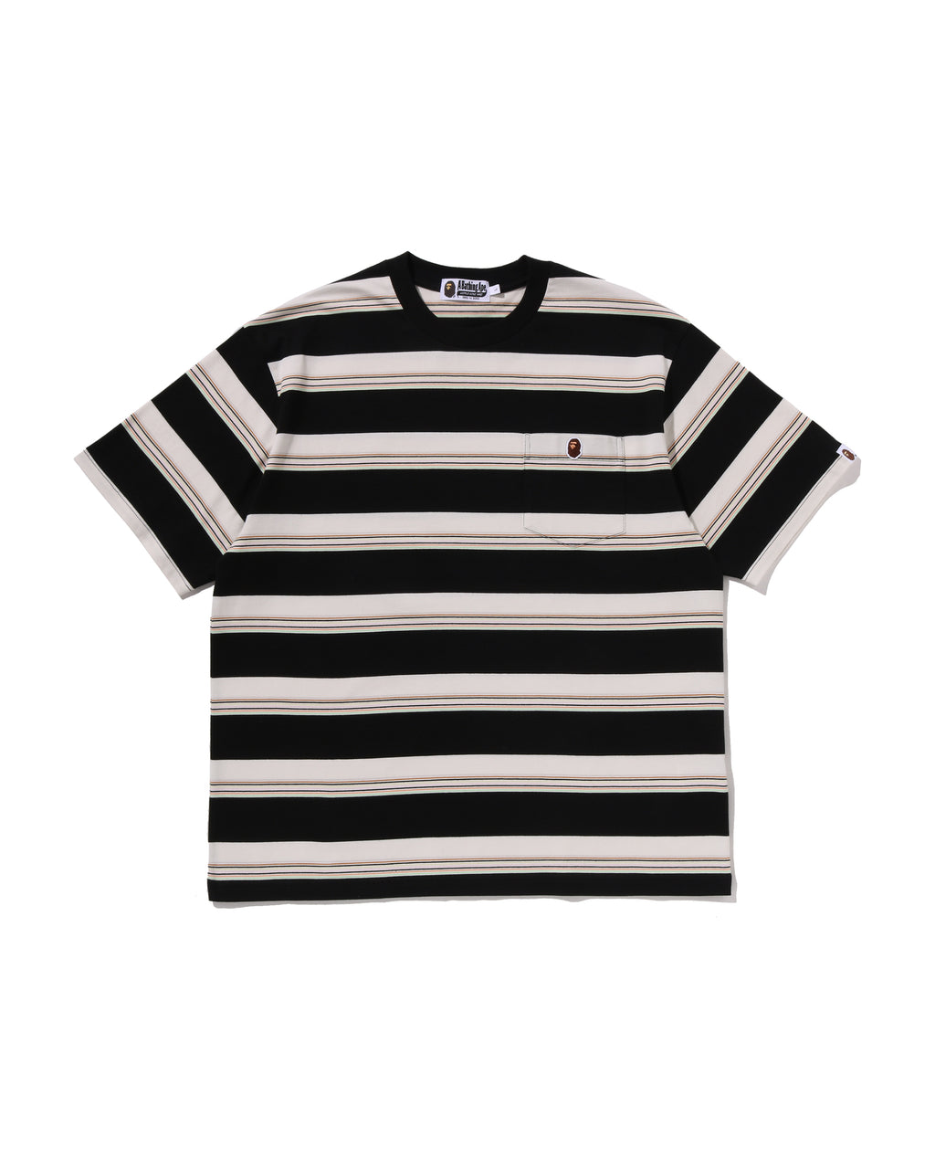 Stripe One Point Relaxed Fit Pocket Tee