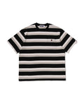 Stripe One Point Relaxed Fit Pocket Tee
