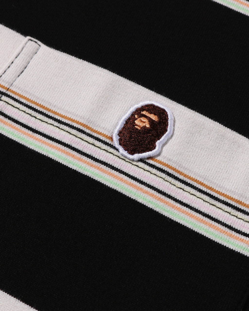 Stripe One Point Relaxed Fit Pocket Tee