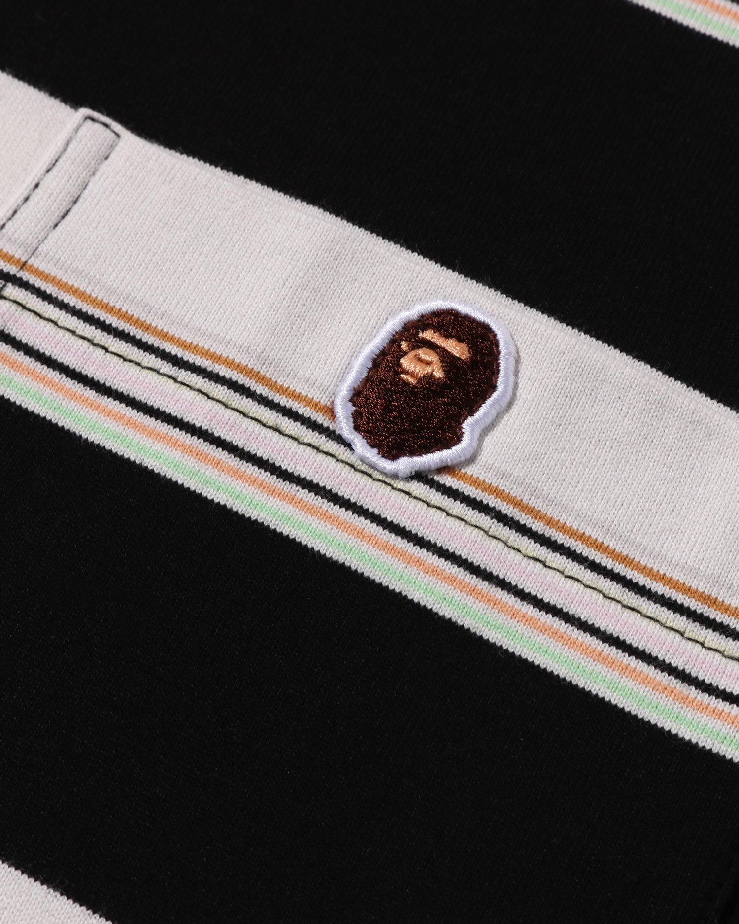 Stripe One Point Relaxed Fit Pocket Tee