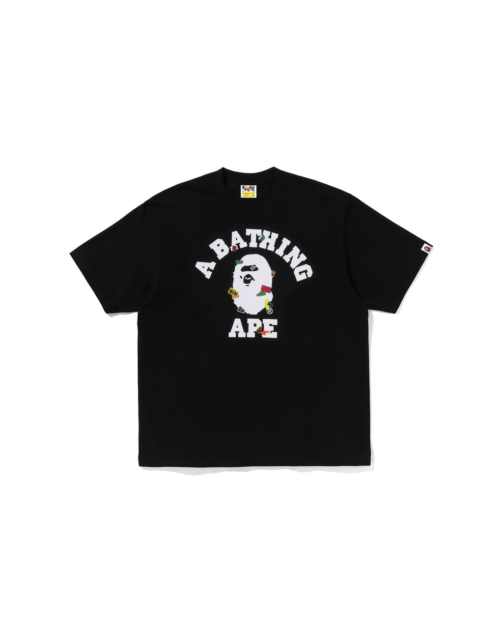 Bape Sticker College Relaxed Fit Tee