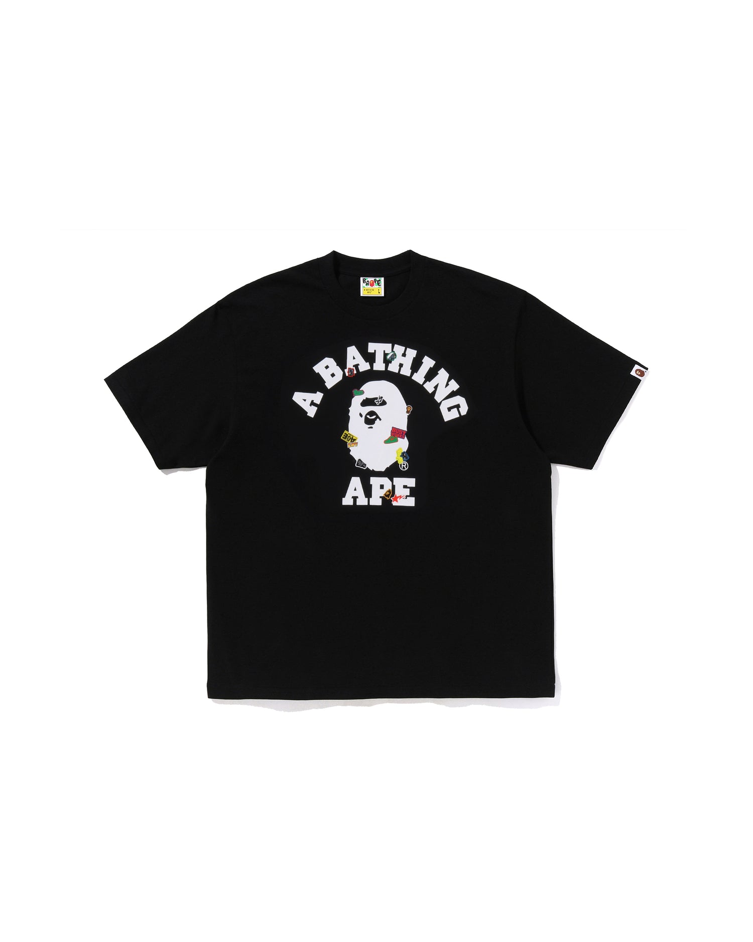 Bape Sticker College Relaxed Fit Tee
