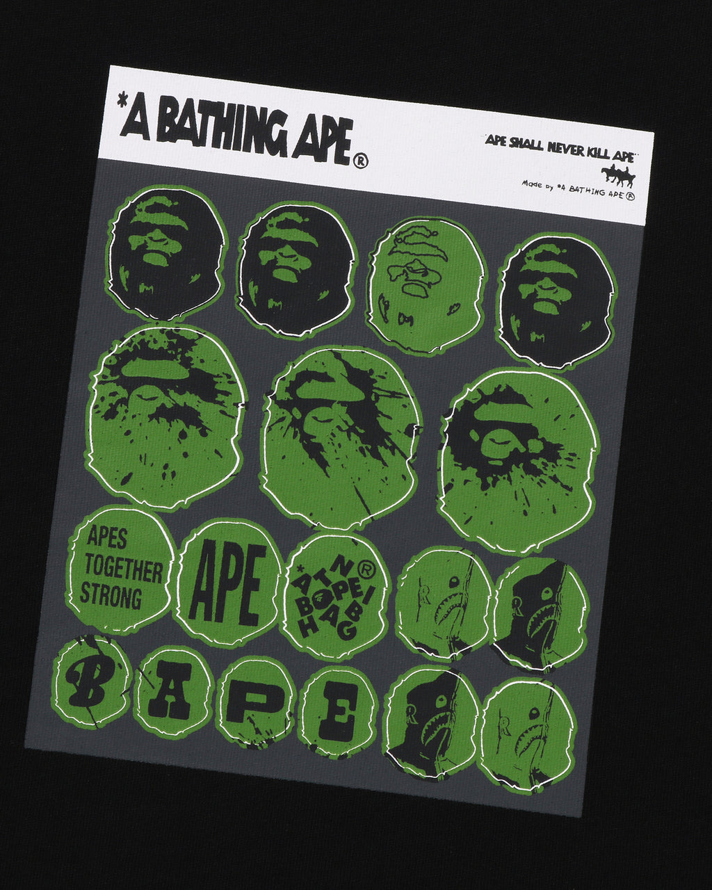 BAPE Sticker Graphic Relaxed Fit Tee