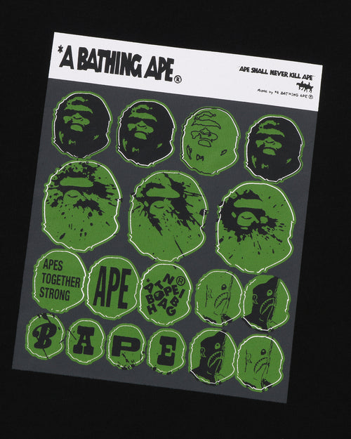 BAPE Sticker Graphic Relaxed Fit Tee