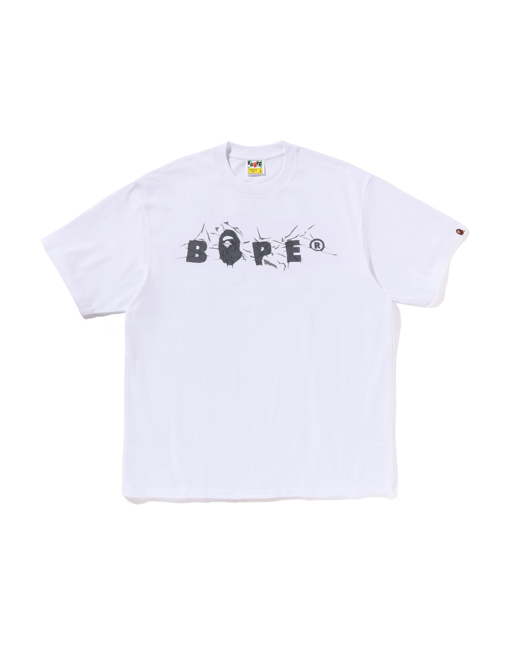 Wrinkle BAPE Logo Relaxed Fit Tee