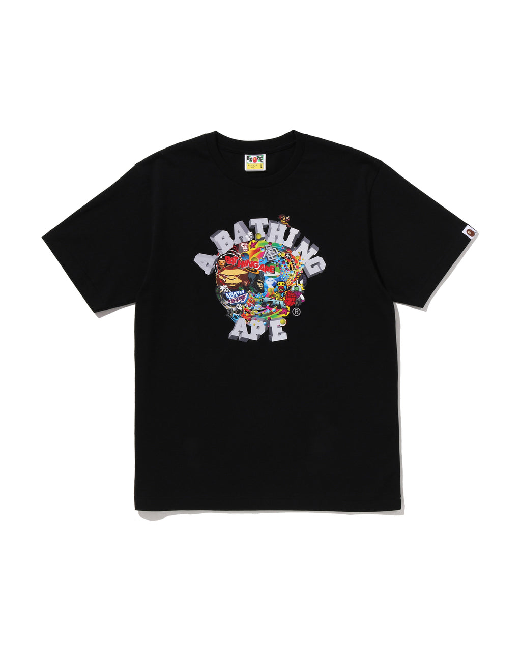 Colorful 3D Graphic College Tee