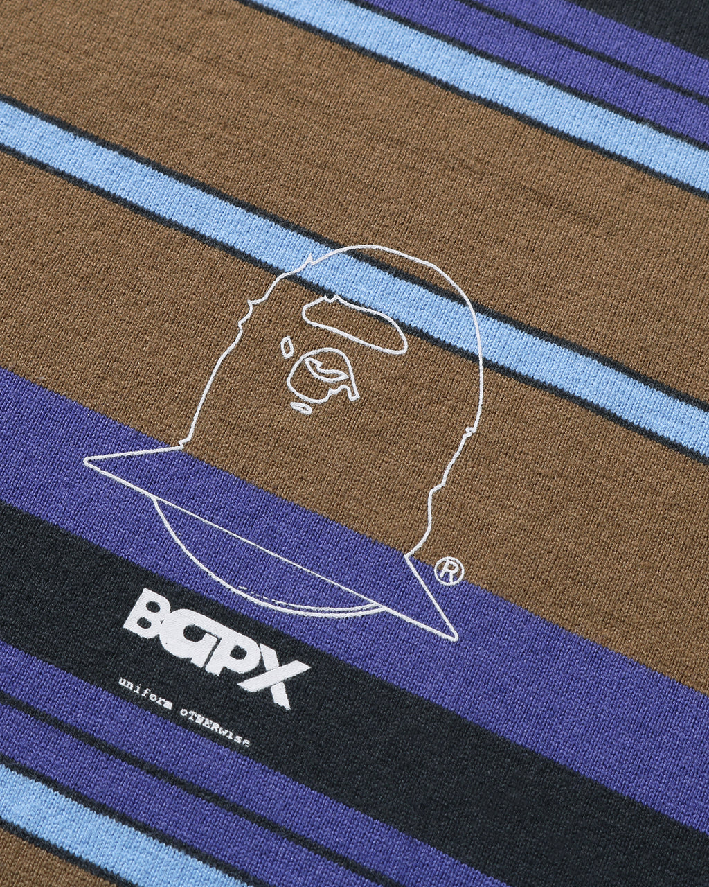 BAPE by Kazuki Kuraishi Muti Color Stripe Relaxed Fit Tee