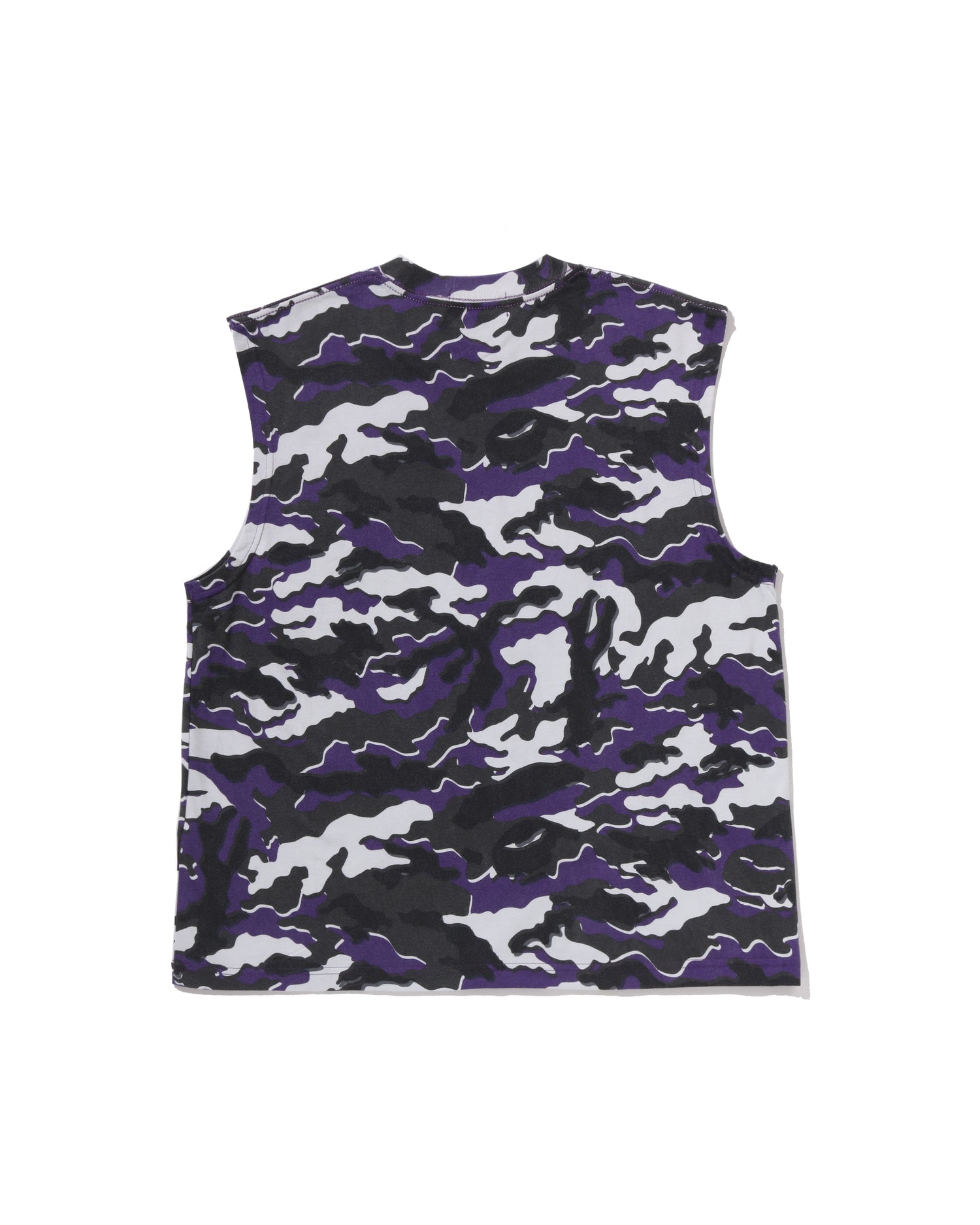 Glitch Woodland Camo Heavy Wash Bathing Ape Cropped Fit Tank