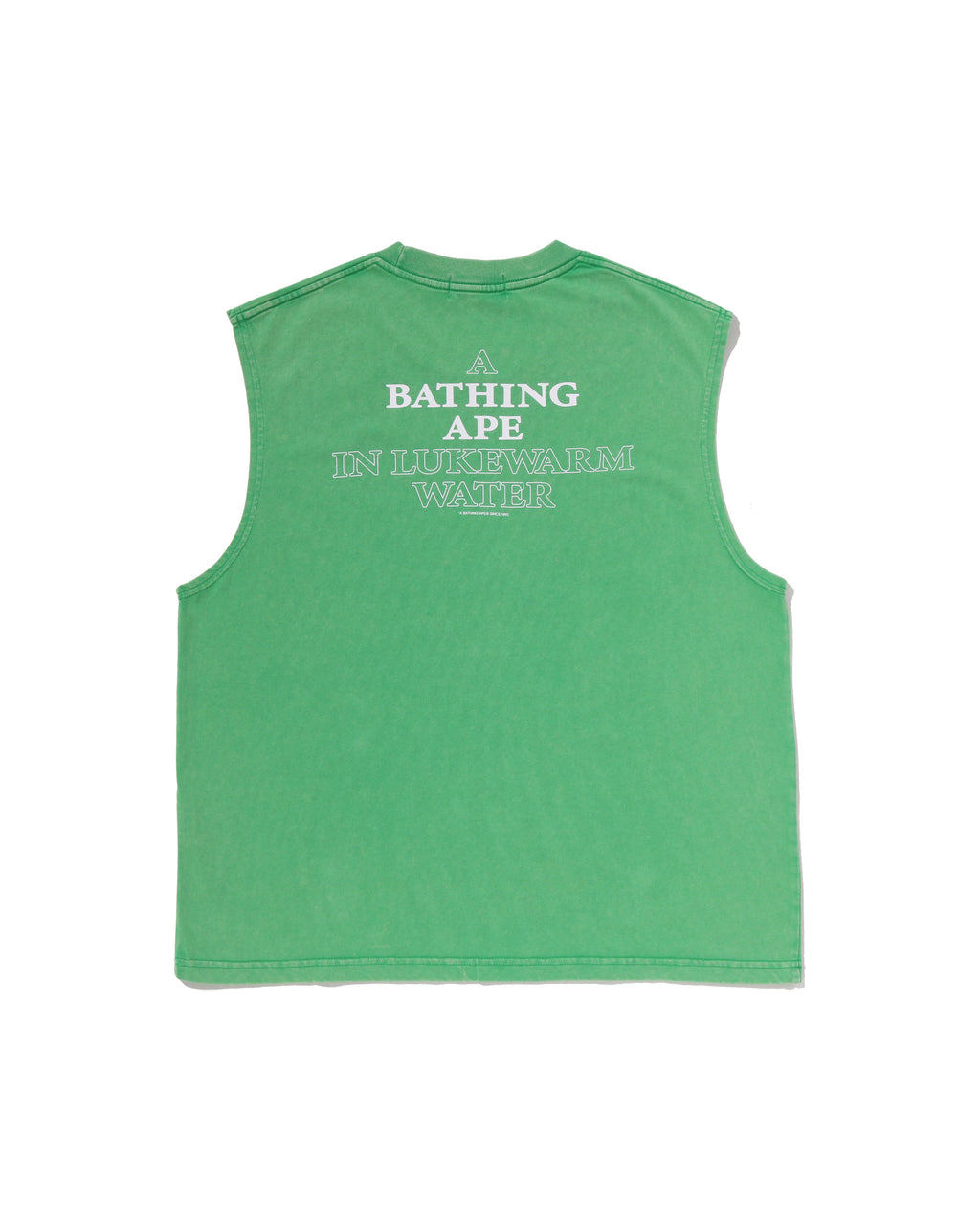 Heavy Wash Ape Head Cropped Fit Tank Top