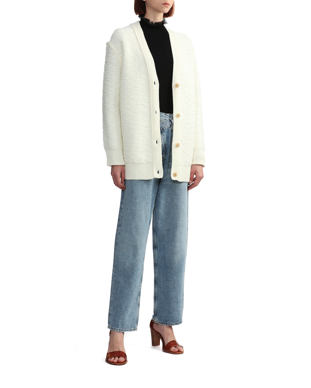 Textured cardigan