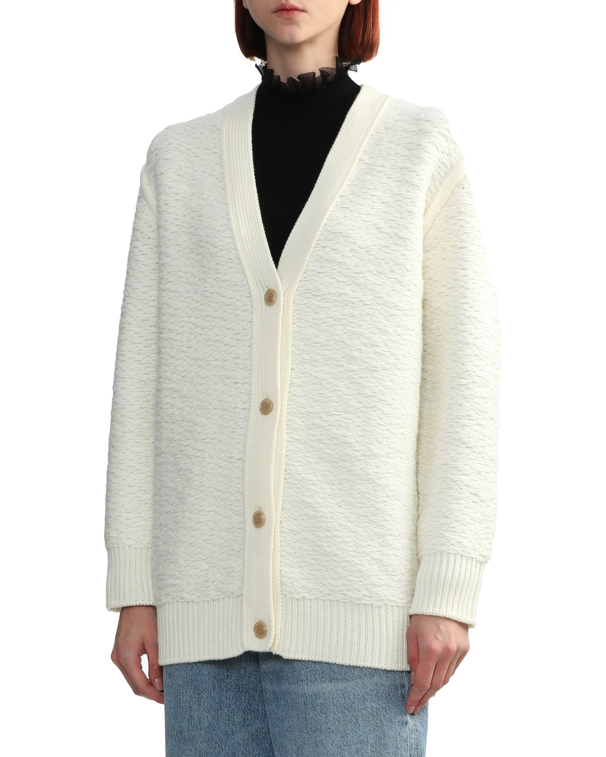 Textured cardigan