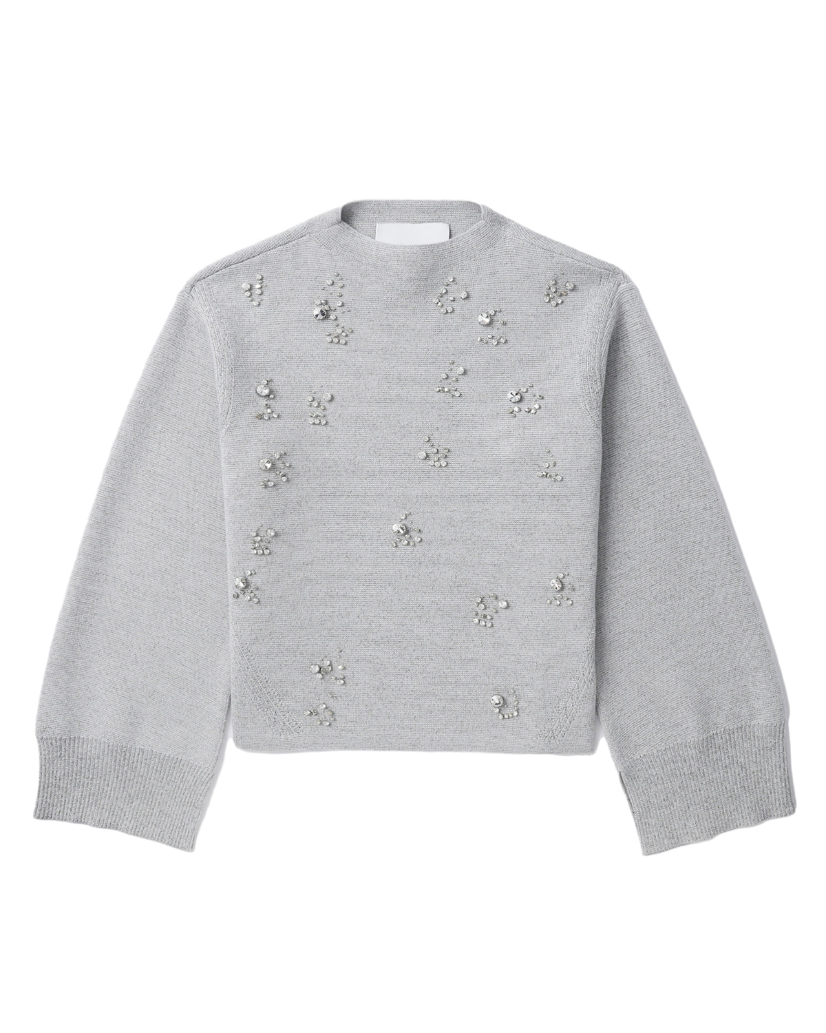 Embellished wool jumper