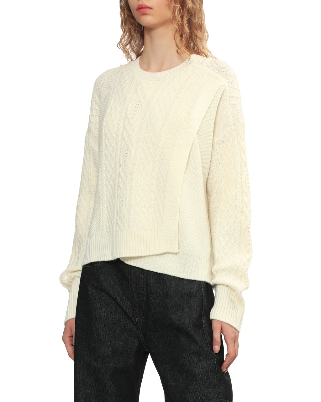 Cable knit sweater