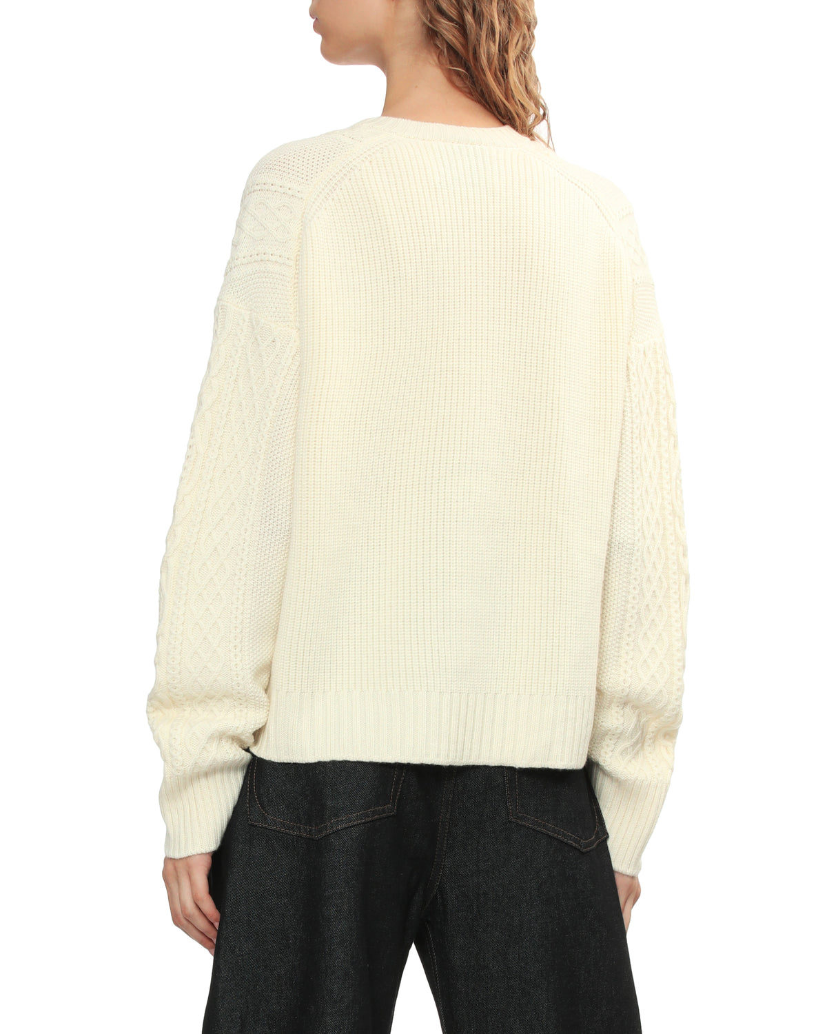Cable knit sweater