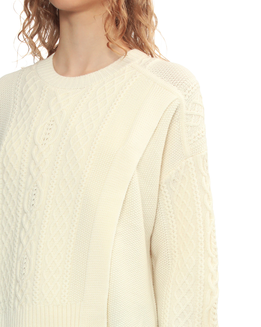 Cable knit sweater