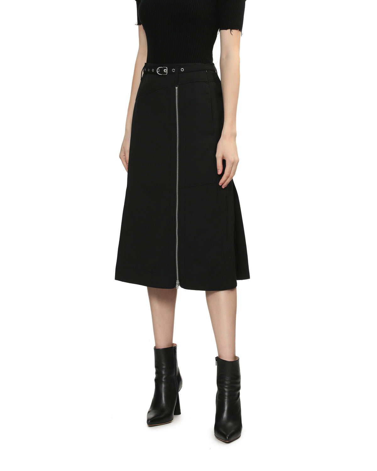 Belted skirt