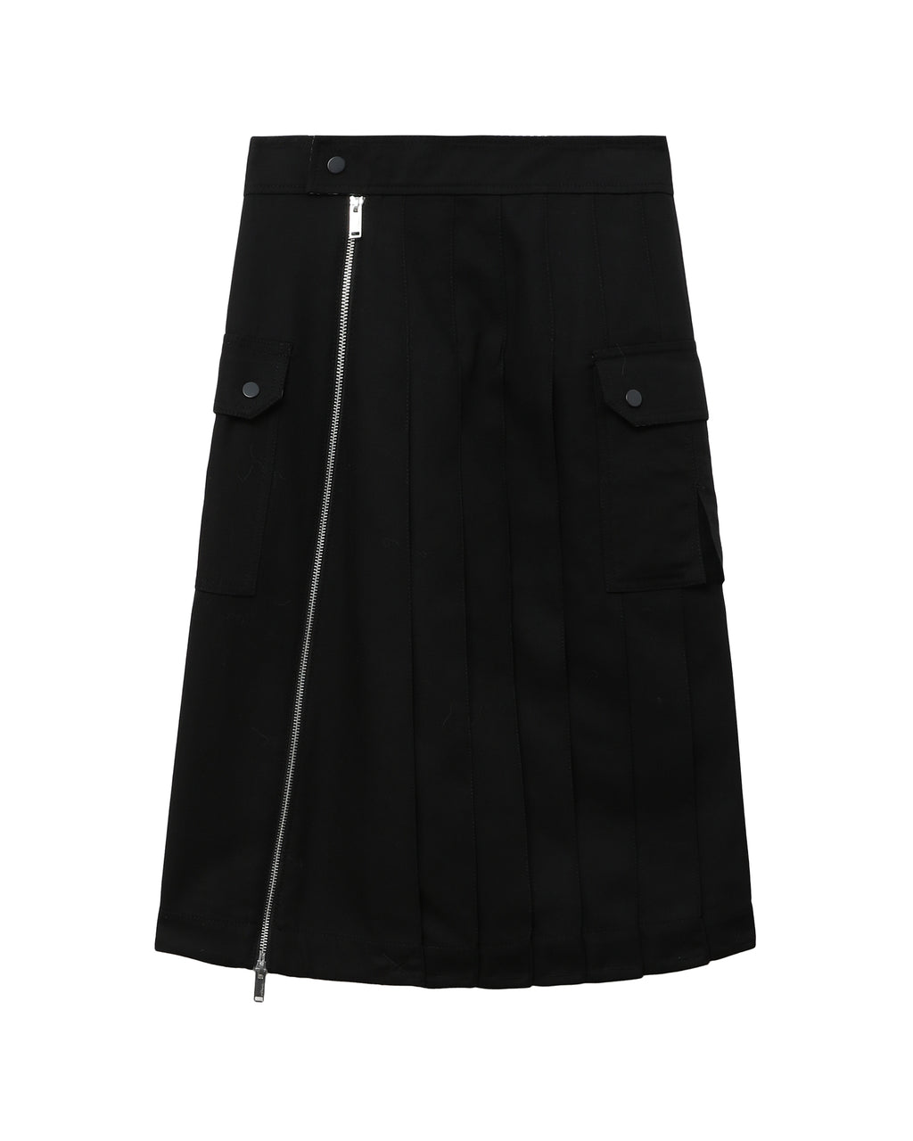 Pleated cargo skirt