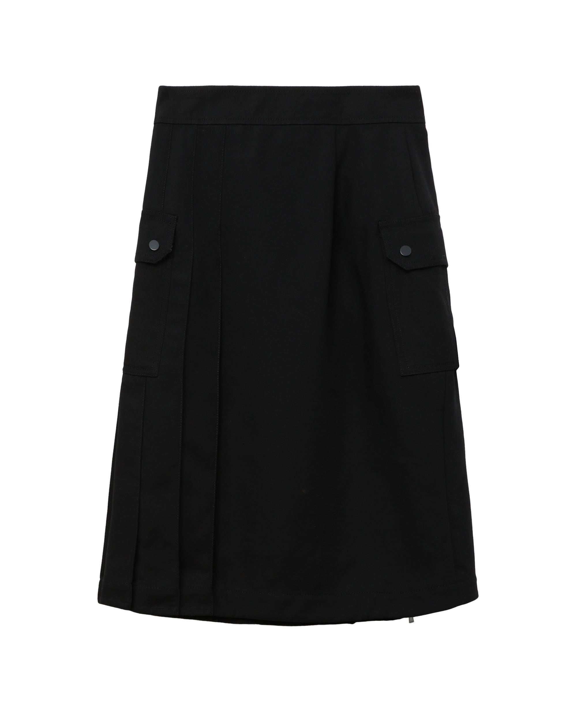 Pleated cargo skirt