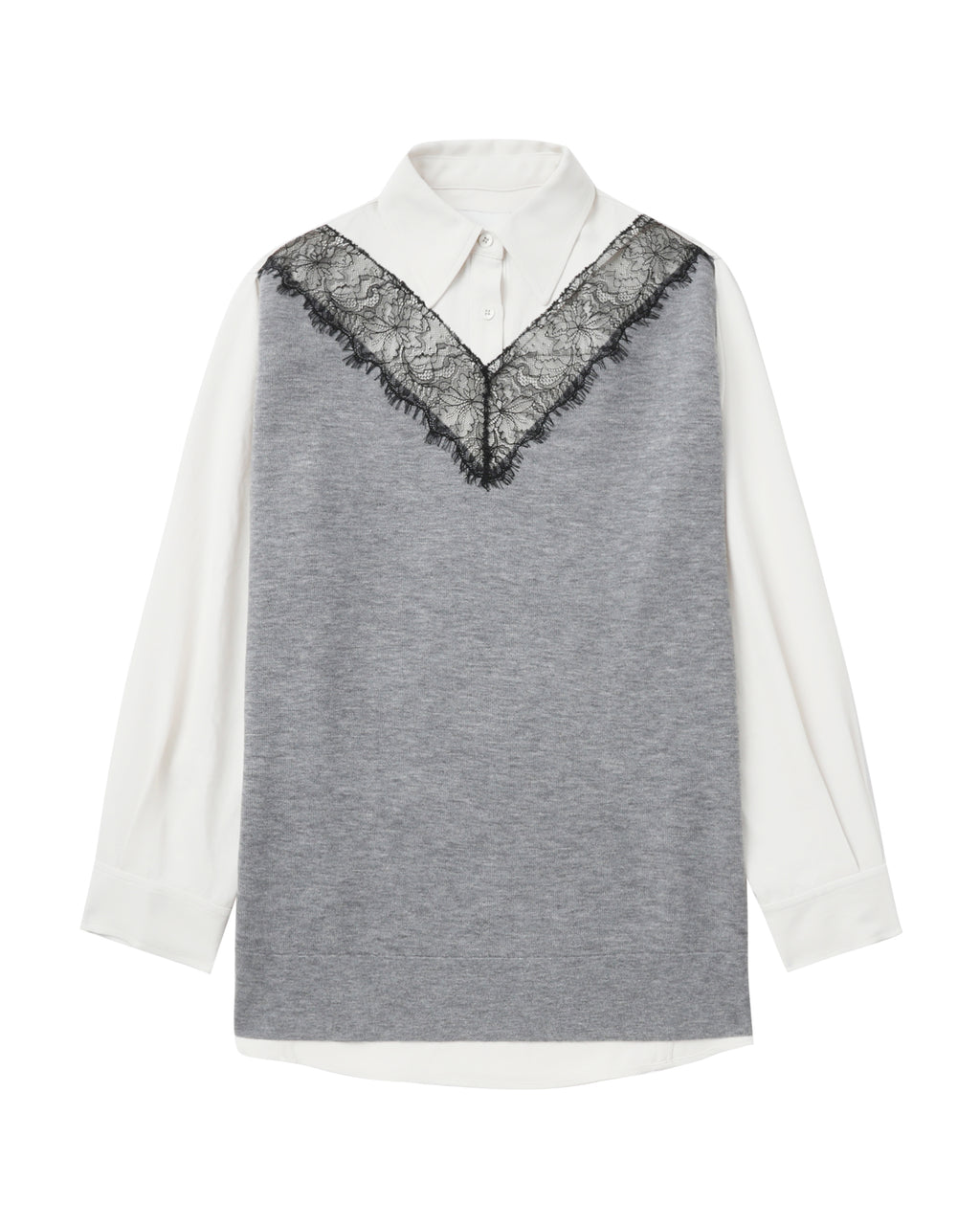 Combo lace shirt