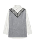 Combo lace shirt