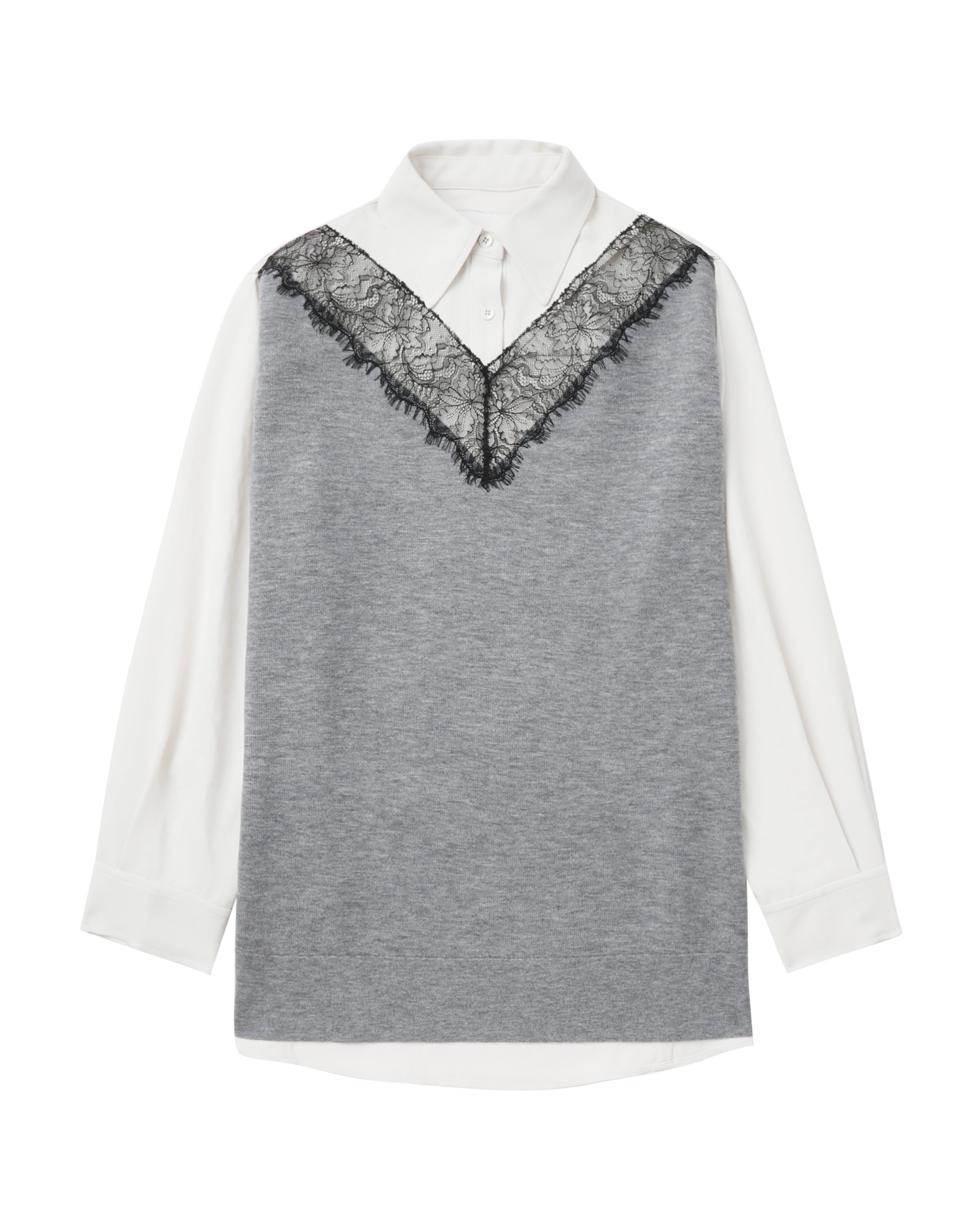 Combo lace shirt