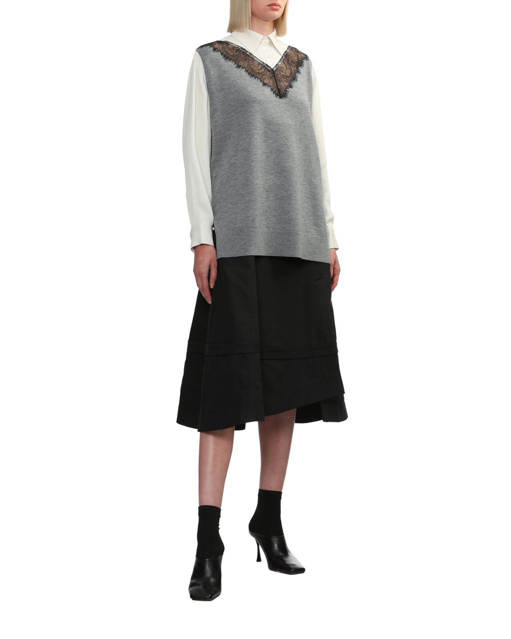 Combo lace shirt