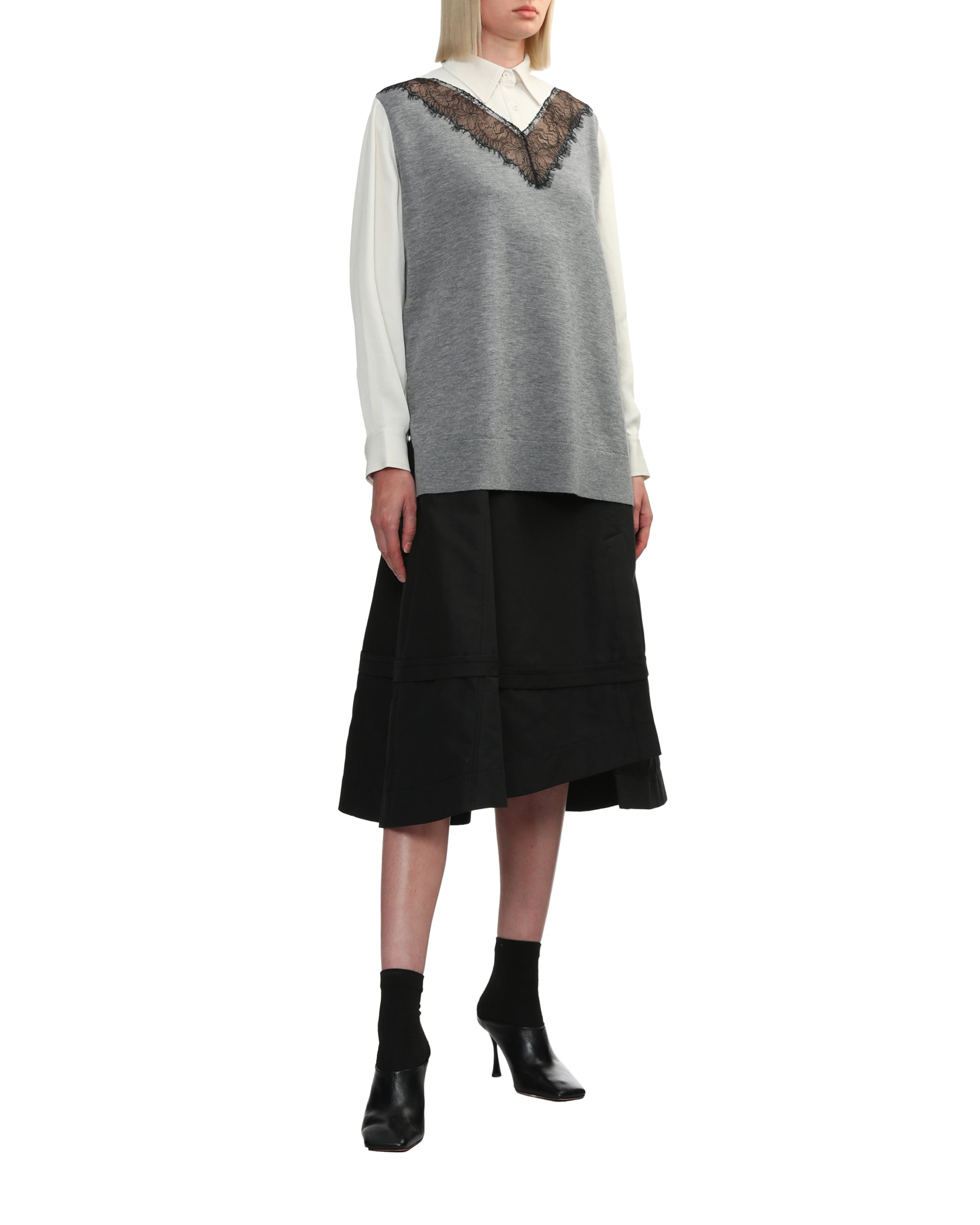 Combo lace shirt