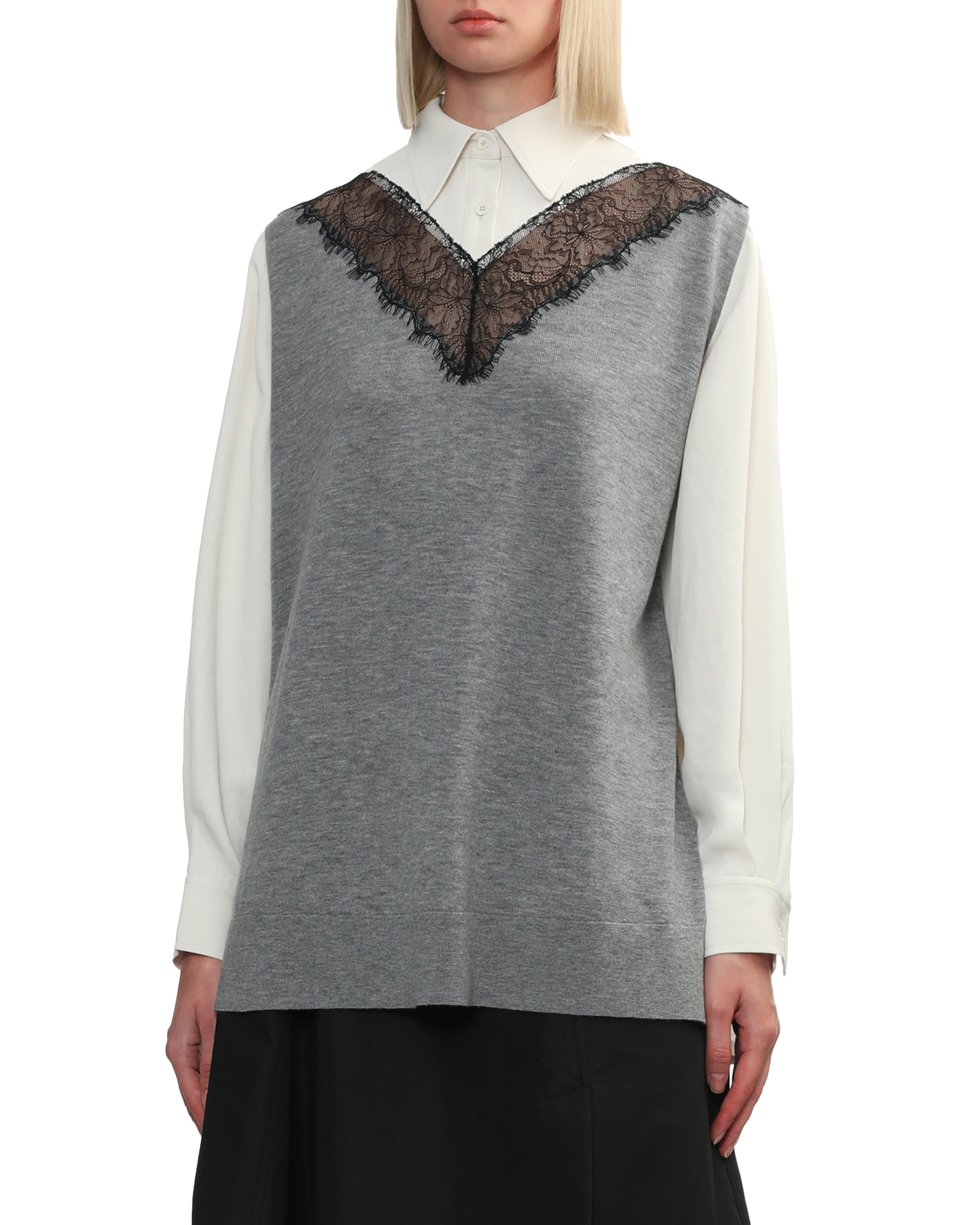 Combo lace shirt