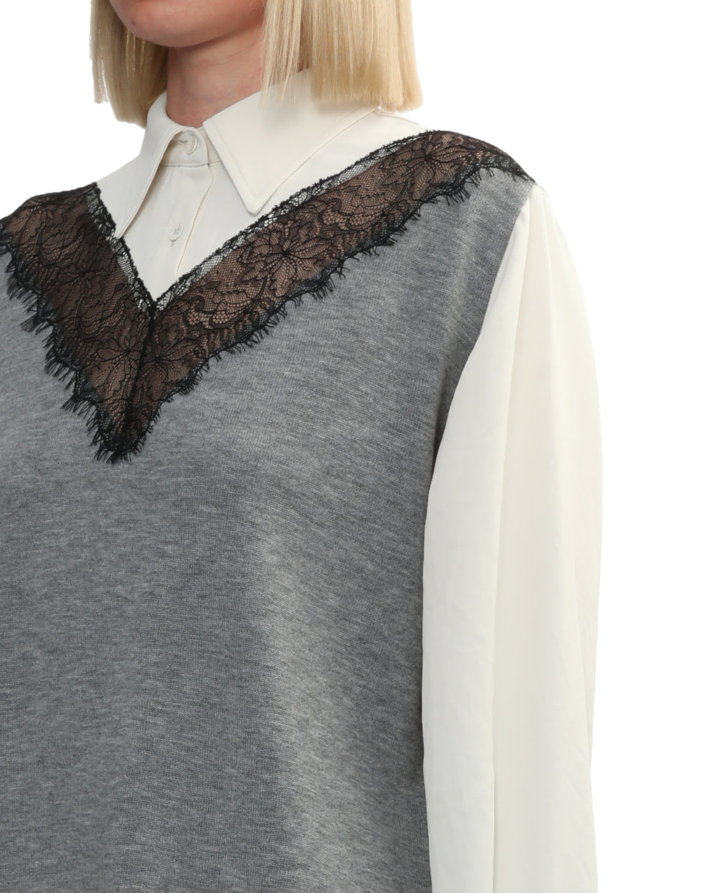 Combo lace shirt