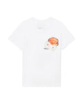 Bouquet embroidery cropped tee