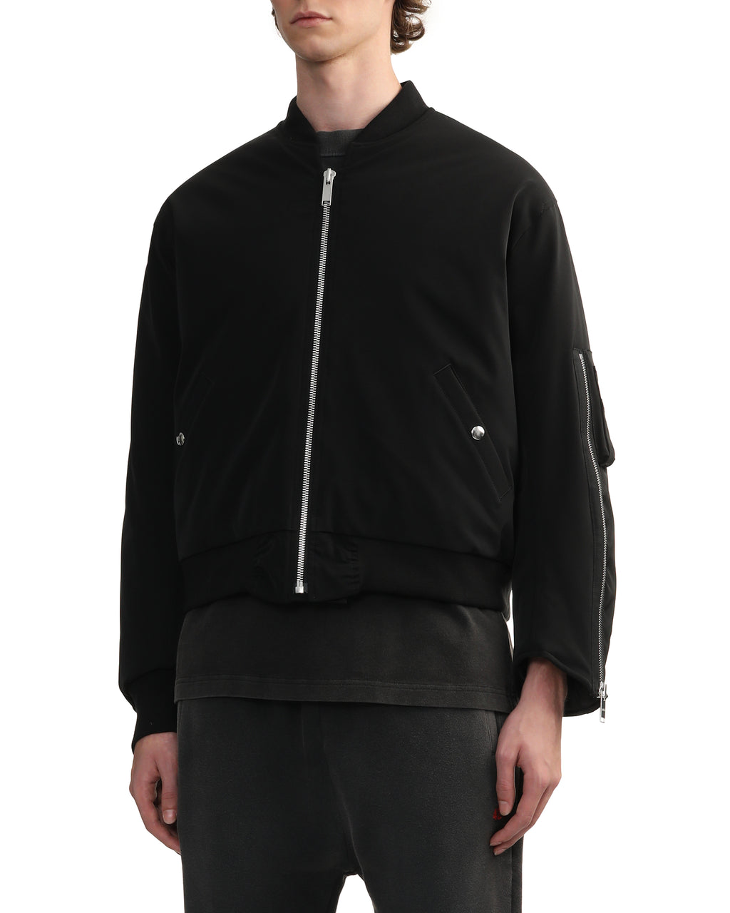 Cropped bomber jacket