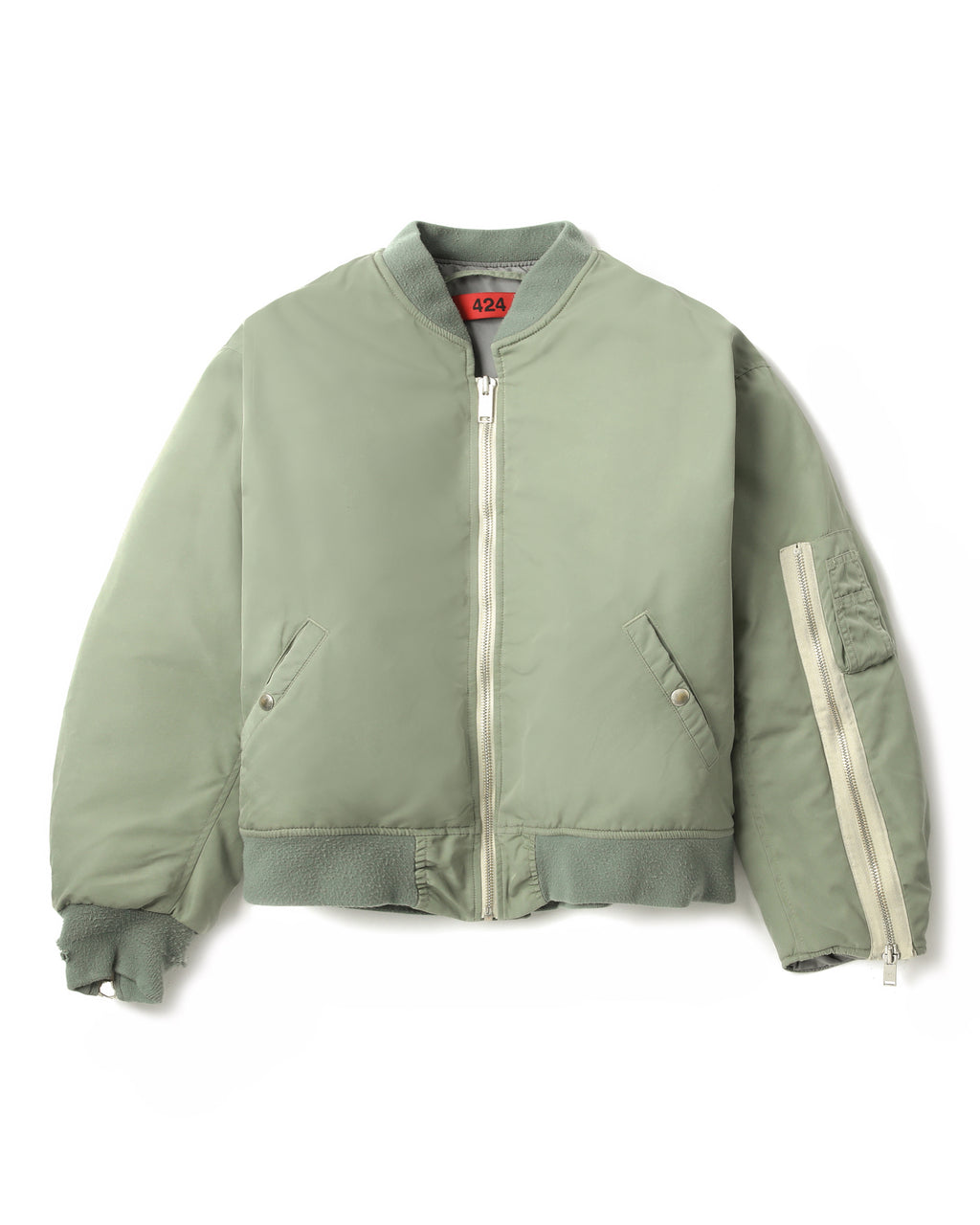 Cropped bomber jacket