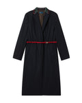 Belted long coat