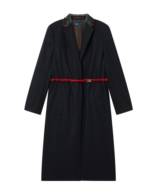 Belted long coat
