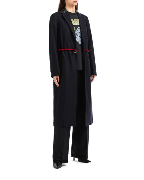 Belted long coat