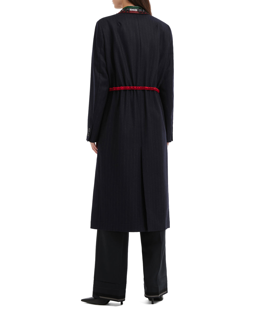 Belted long coat