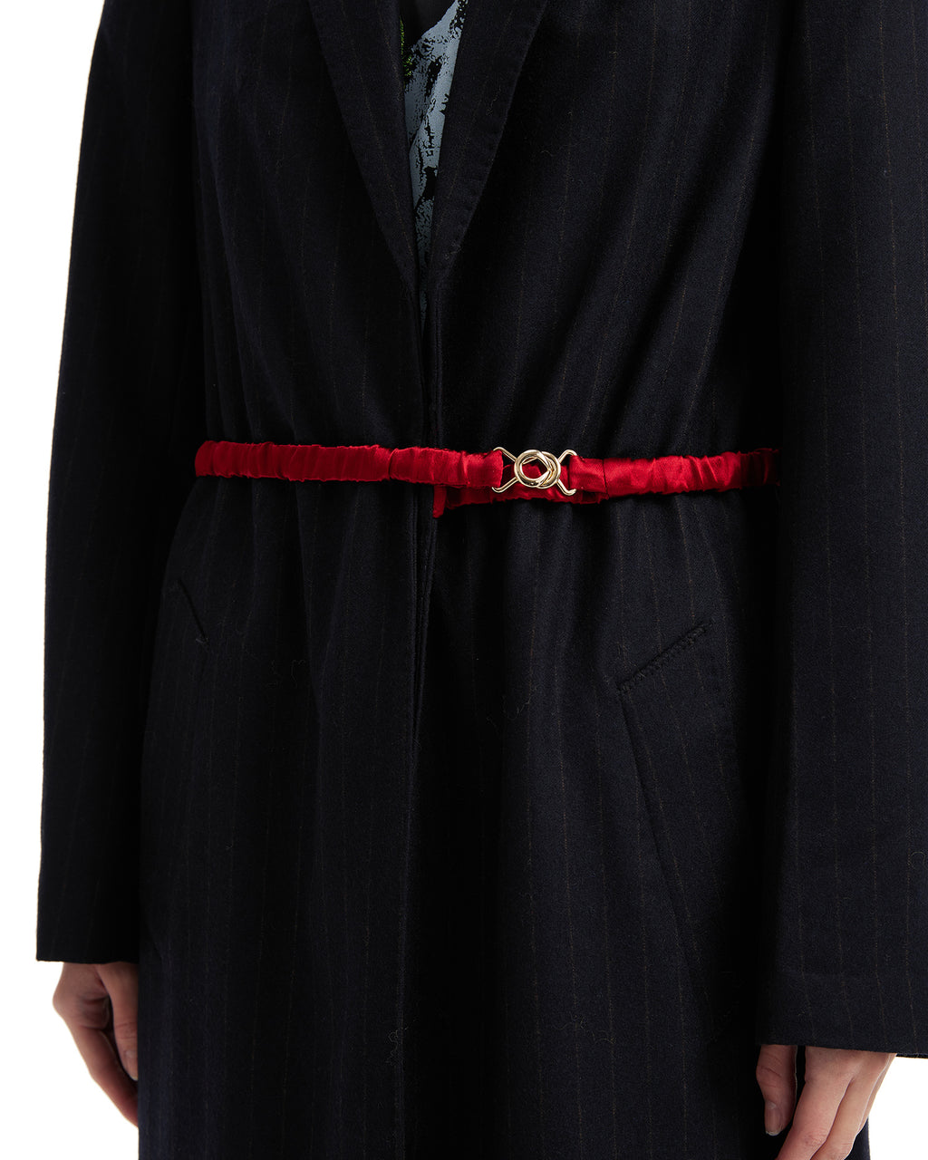 Belted long coat