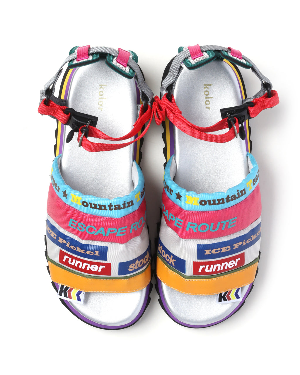 Multi-coloured sandals