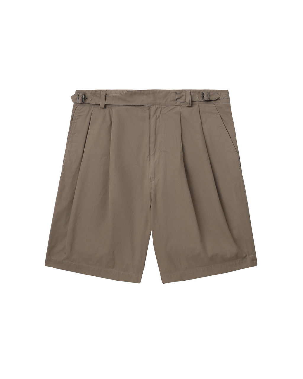 Pleated utility shorts