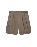 Pleated utility shorts