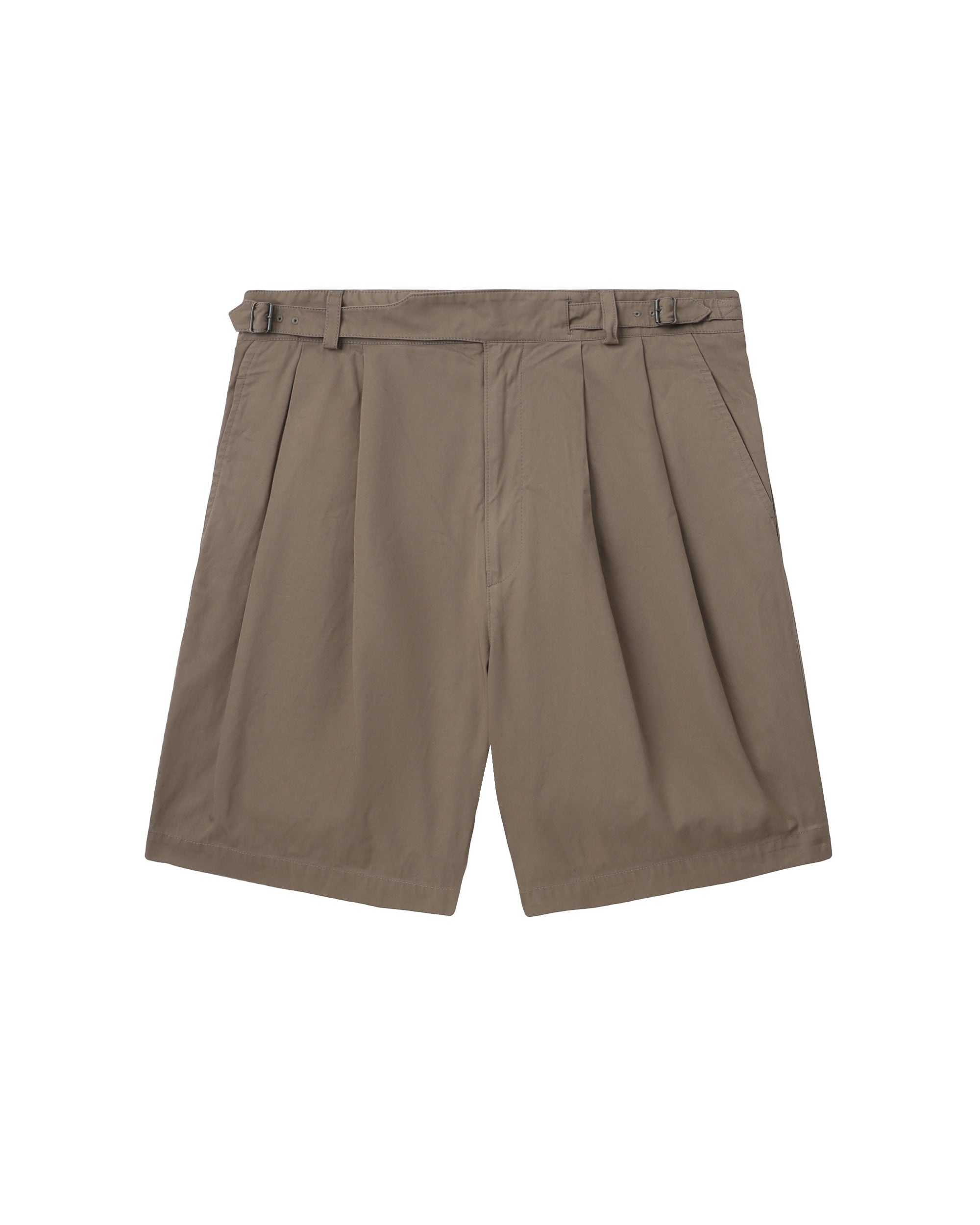 Pleated utility shorts